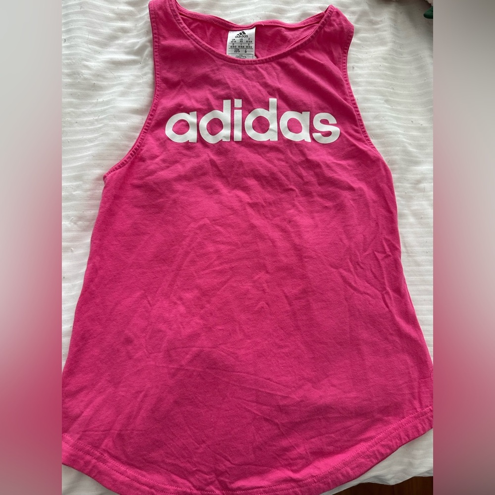 Adidas Vibrant Pink Athletic Tank